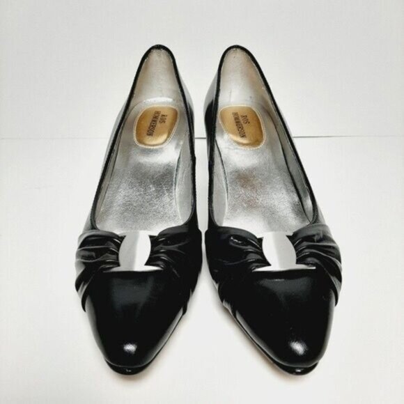ROS HOMMERSON Black Leather Pumps Shoes Sz 5.5 M - Picture 4 of 11